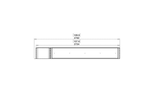 Ecosmart Fire Flex 104RC.BXL Right Corner Fireplace Insert - Black Finish / Black Burner - ESF.FX.104RC.BXL.B